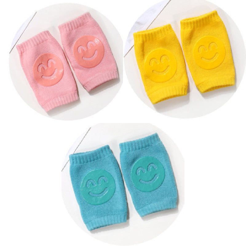 Baby Knee Pads – Soft Non-Slip Crawling Socks for Infants, Cotton Blend (1–3 Pairs)