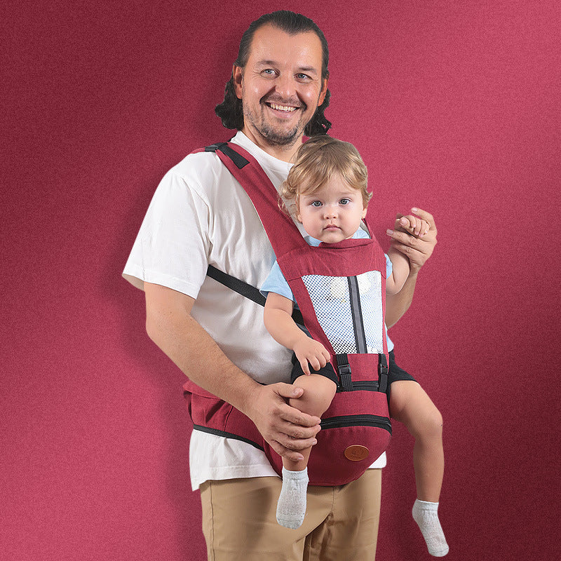 Ergonomic Baby Hip Seat Carrier – Adjustable Waist Stool with Storage Pocket & Buckle Strap for Infants and Toddlers