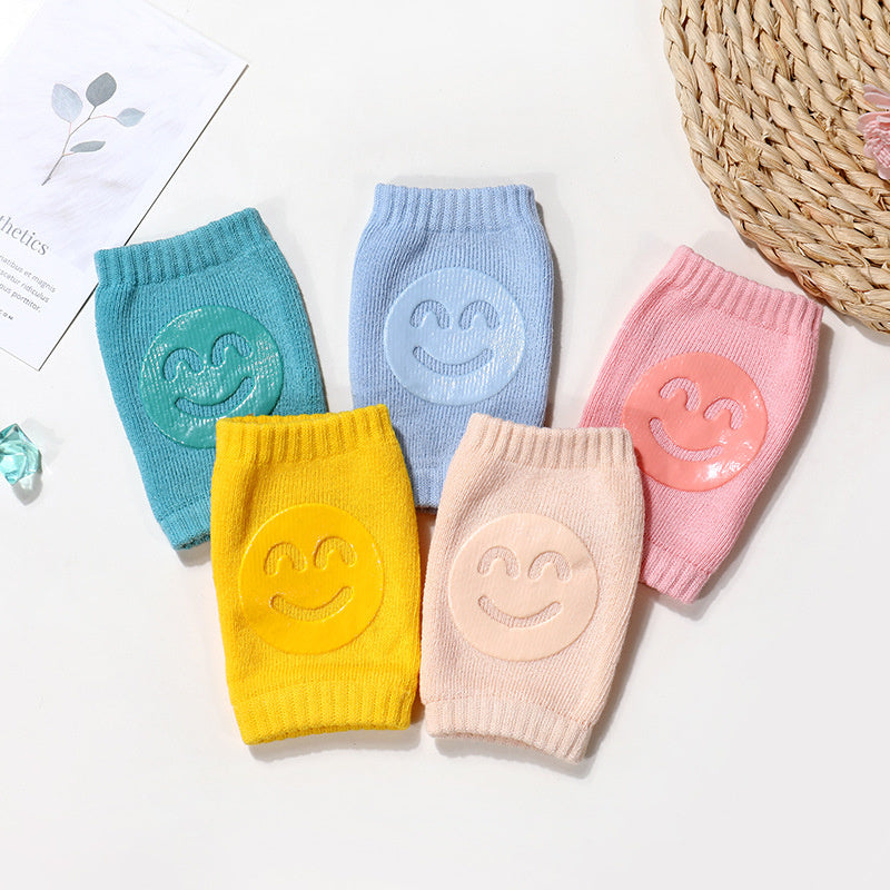 Baby Knee Pads – Soft Non-Slip Crawling Socks for Infants, Cotton Blend (1–3 Pairs)