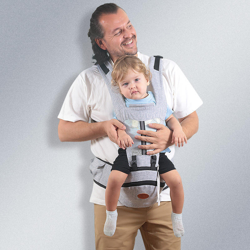 Ergonomic Baby Hip Seat Carrier – Adjustable Waist Stool with Storage Pocket & Buckle Strap for Infants and Toddlers