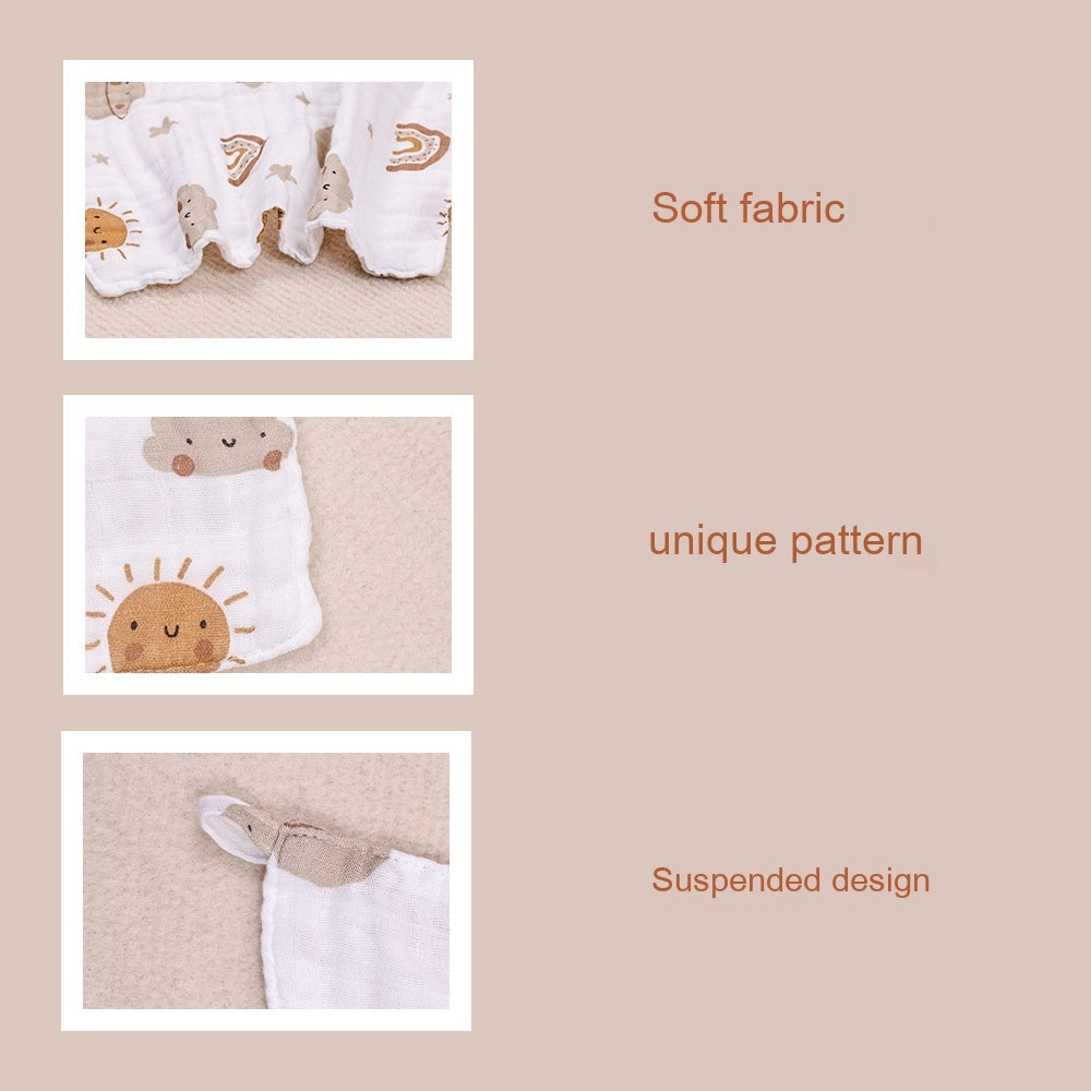 Ultra-Soft 4-Layer Bamboo Baby Bibs – Water-Absorbing, Reusable Burp Cloths (Pack of 4)