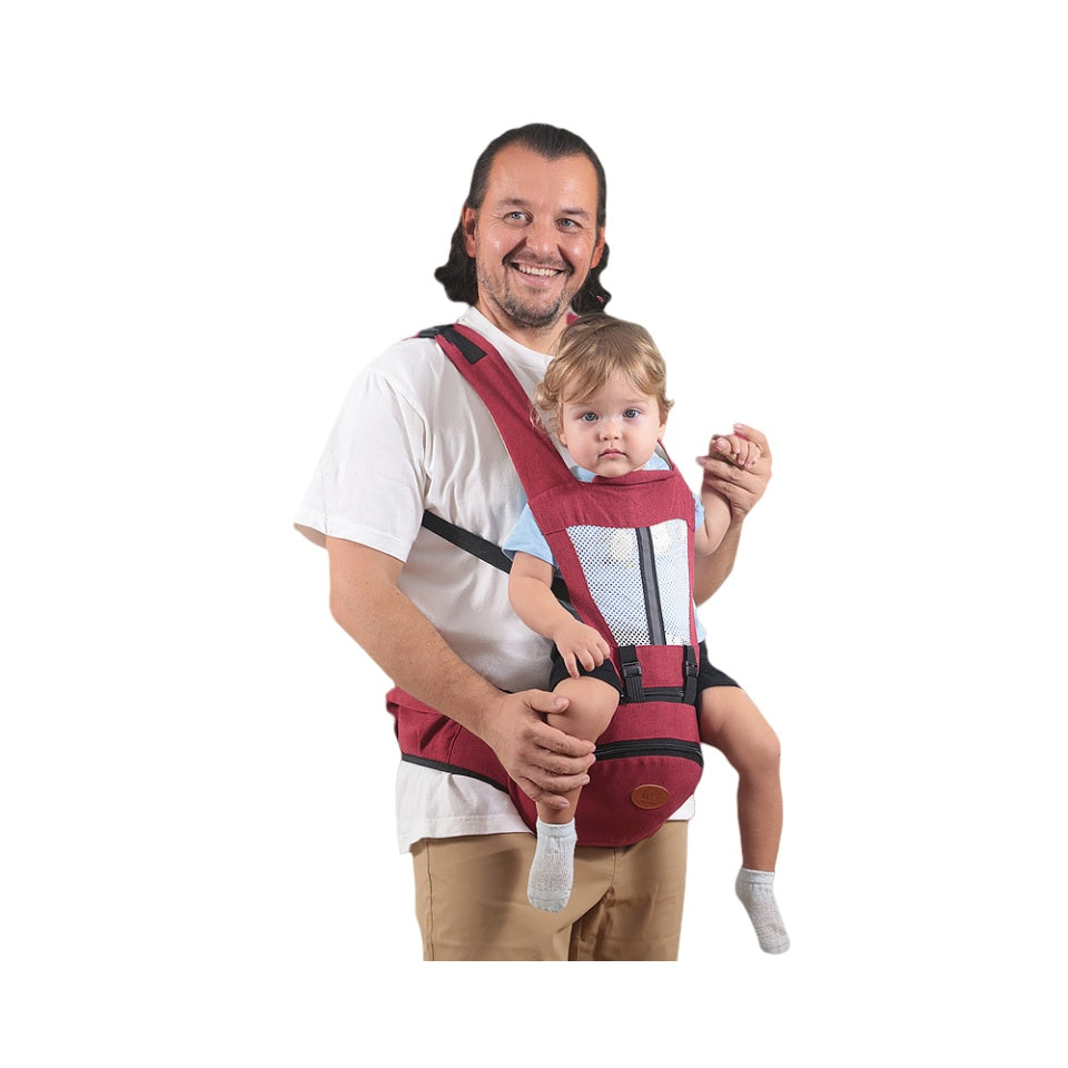 Ergonomic Baby Hip Seat Carrier – Adjustable Waist Stool with Storage Pocket & Buckle Strap for Infants and Toddlers