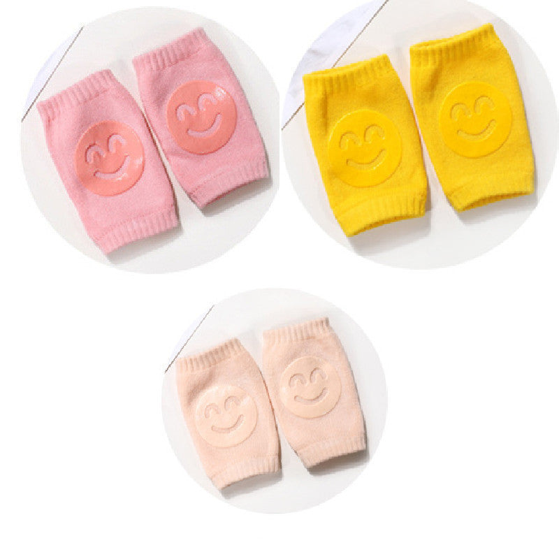 Baby Knee Pads – Soft Non-Slip Crawling Socks for Infants, Cotton Blend (1–3 Pairs)