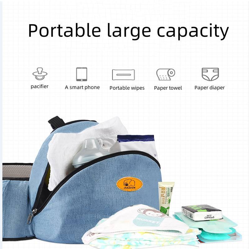 Ergonomic Baby Hip Seat Carrier – Adjustable Waist Stool with Storage Pocket & Buckle Strap for Infants and Toddlers