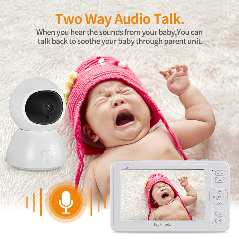 Baby Monitor Surveillance Camera 5-inch
