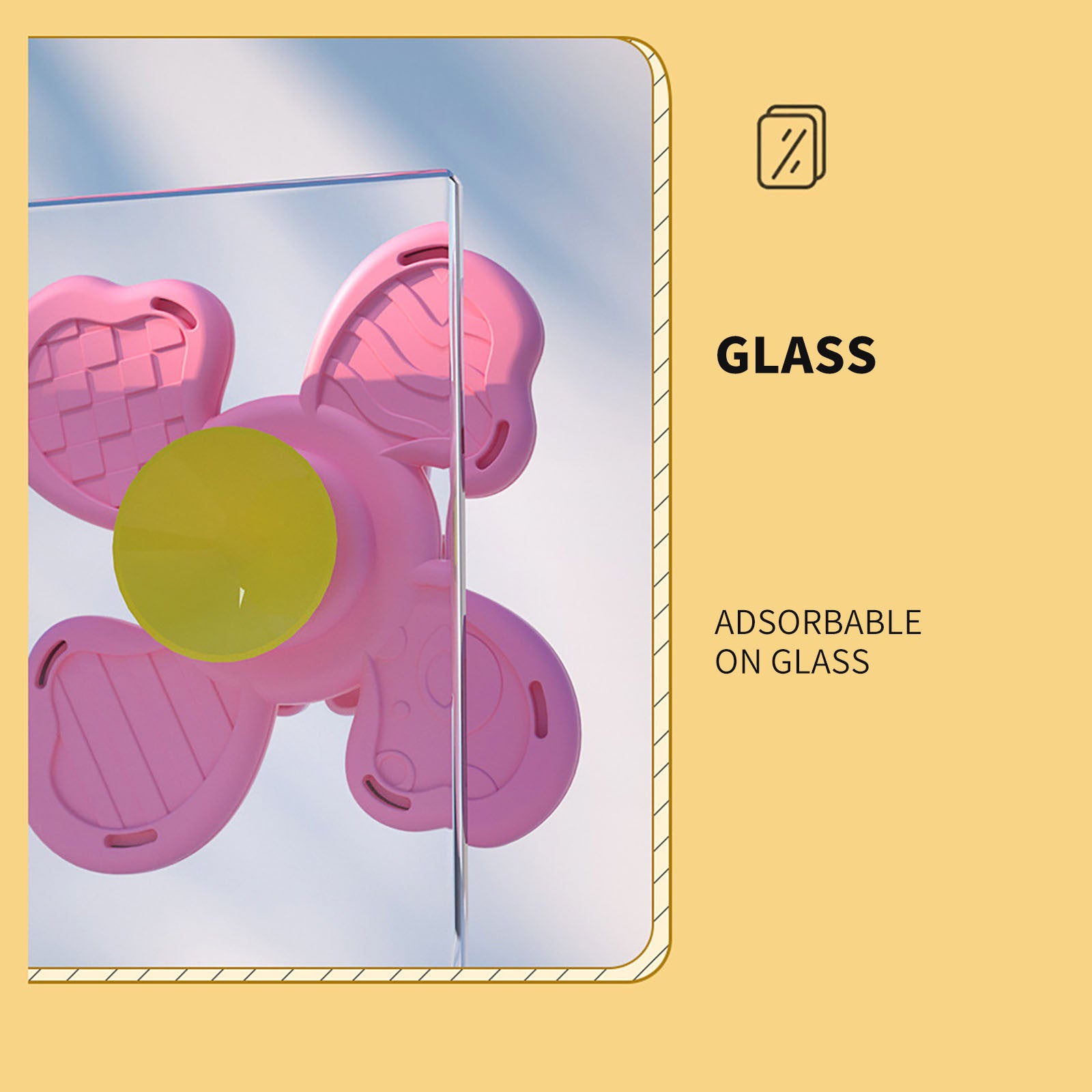 Airplane Window Spinner Toy – Suction Cup Fidget Spinner for Kids Travel Fun