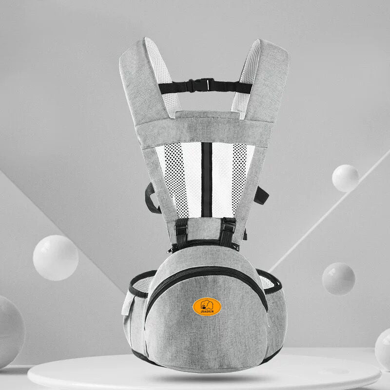 Ergonomic Baby Hip Seat Carrier – Adjustable Waist Stool with Storage Pocket & Buckle Strap for Infants and Toddlers